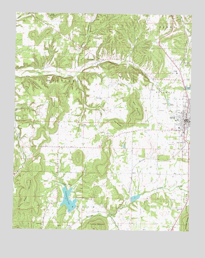 Stilwell West, OK USGS Topographic Map