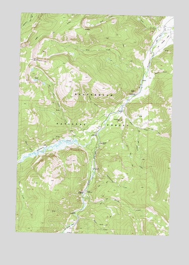 Stine Mountain, MT USGS Topographic Map