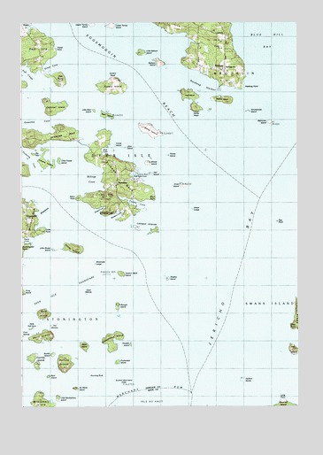 Stinson Neck, ME USGS Topographic Map