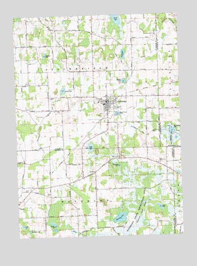 Stockbridge, MI USGS Topographic Map