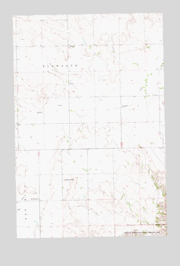 Stocke Butte, ND USGS Topographic Map