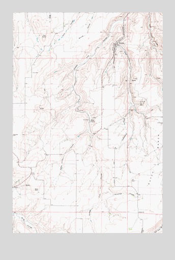 Stockett, MT USGS Topographic Map