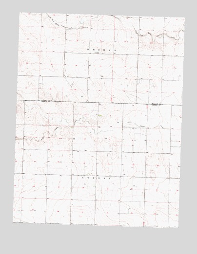 Stockholm Cemetery, KS USGS Topographic Map