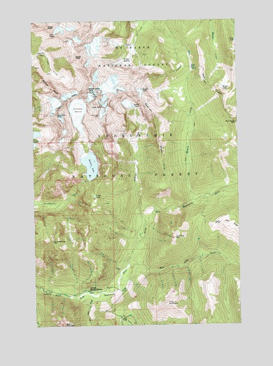 Blanca Lake, WA USGS Topographic Map