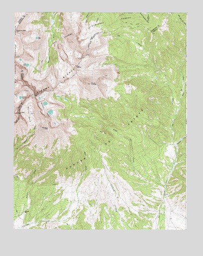Blanca Peak, CO USGS Topographic Map