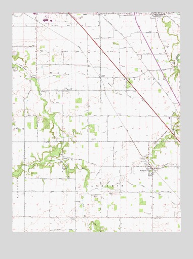 Stockwell, IN USGS Topographic Map