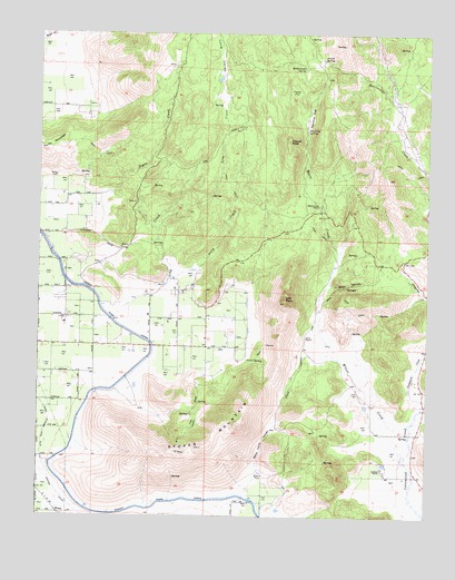 Stokes Mountain, CA USGS Topographic Map