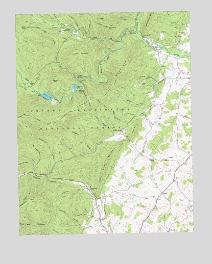 Stokesville, VA USGS Topographic Map