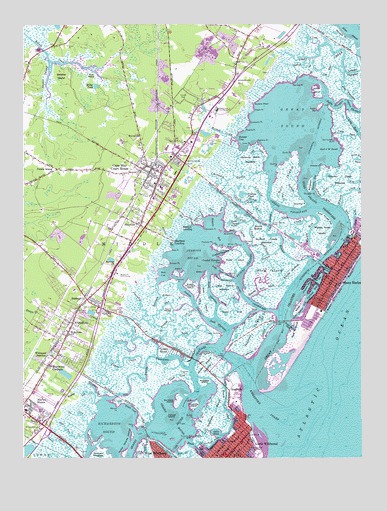 Stone Harbor, NJ USGS Topographic Map