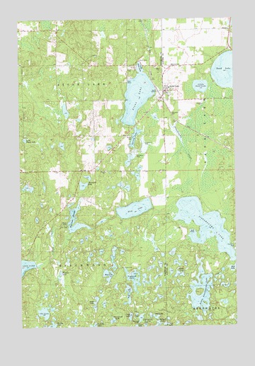 Stone Lake, WI USGS Topographic Map