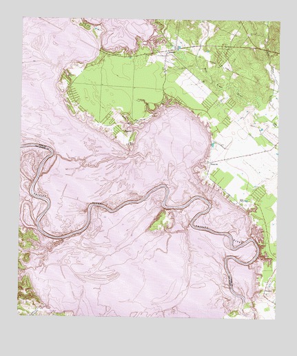 Blanchard, TX USGS Topographic Map