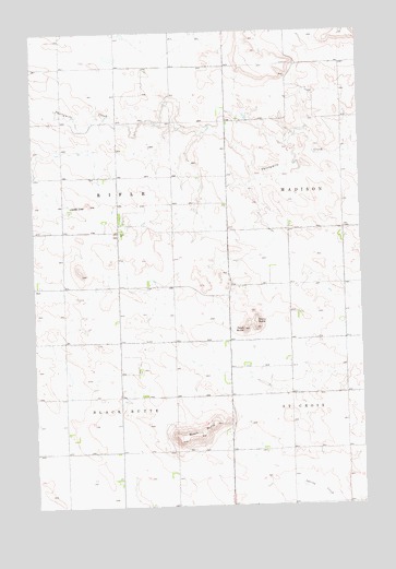 Stony Butte, ND USGS Topographic Map