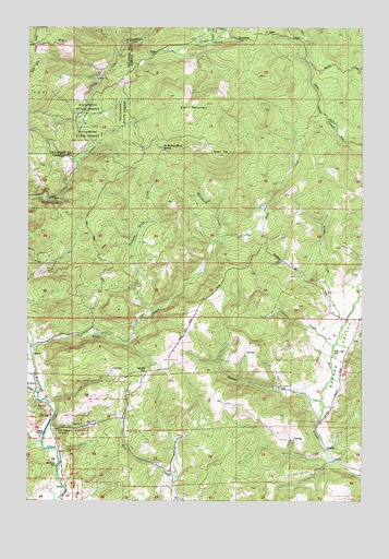 Stony Mountain, OR USGS Topographic Map