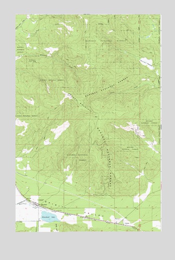 Blanchard, ID USGS Topographic Map