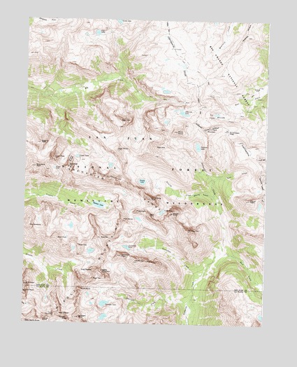 Storm King Peak, CO USGS Topographic Map