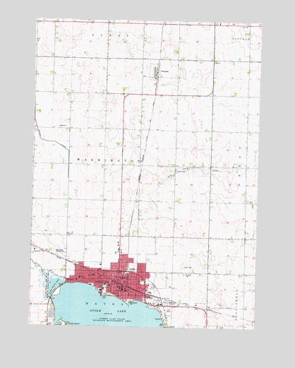 Storm Lake, IA USGS Topographic Map