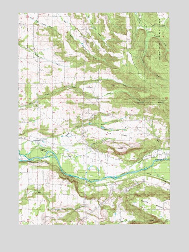 Stout Mountain, OR USGS Topographic Map