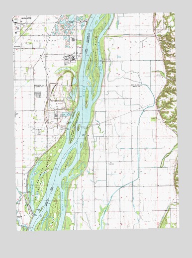 Blanchard Island, IL USGS Topographic Map