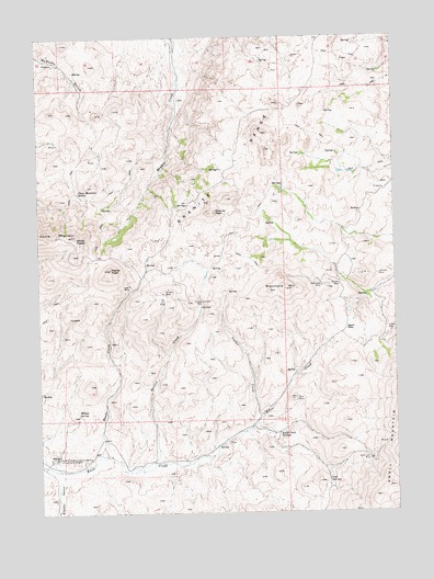 Blanchard Mountain, NV USGS Topographic Map