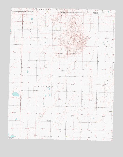 Straight NE, OK USGS Topographic Map