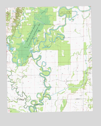 Strangers Home, AR USGS Topographic Map