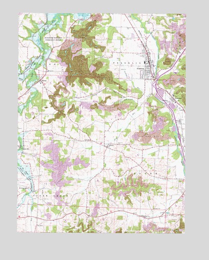 Strasburg, OH USGS Topographic Map