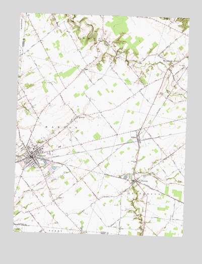 Blanchester, OH USGS Topographic Map