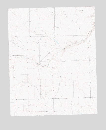 Red Cow Draw, TX USGS Topographic Map