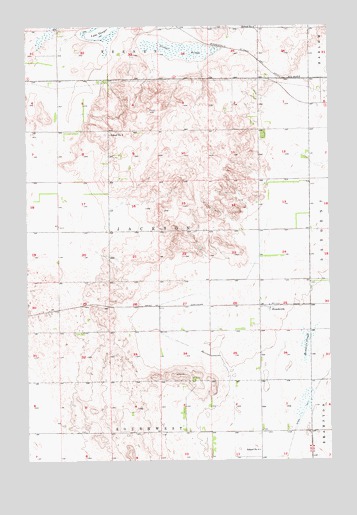 Straubville, ND USGS Topographic Map