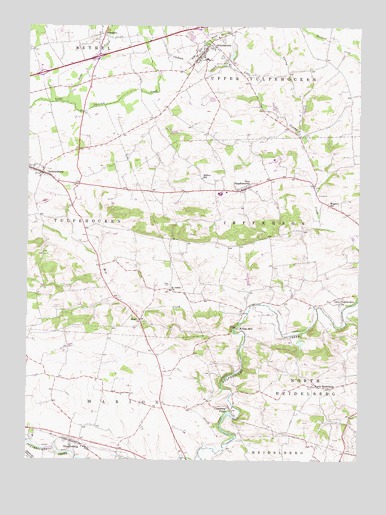 Strausstown, PA USGS Topographic Map