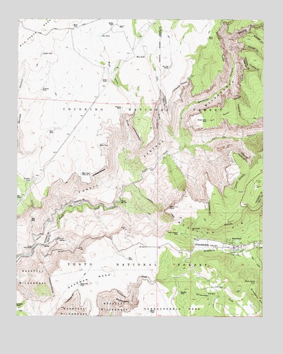 Strawberry, AZ USGS Topographic Map