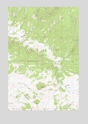 Strawberry Butte, MT USGS Topographic Map