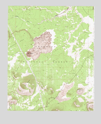 Strawberry Crater, AZ USGS Topographic Map