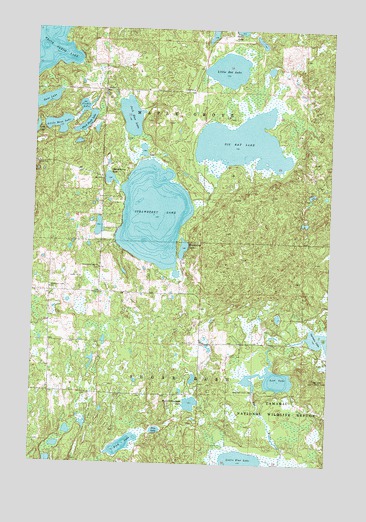 Strawberry Lake, MN USGS Topographic Map