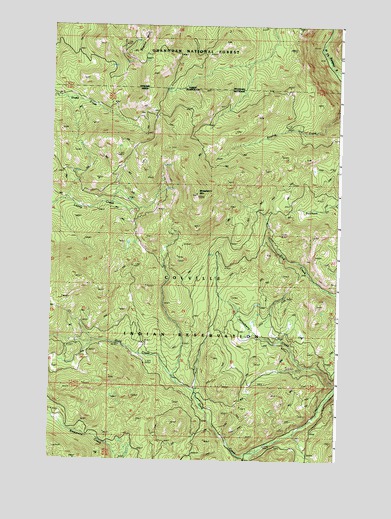 Strawberry Mountain, WA USGS Topographic Map
