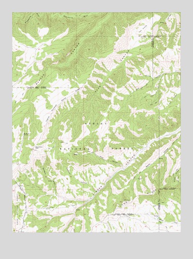 Strawberry Peak, UT USGS Topographic Map