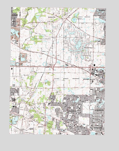 Streamwood, IL USGS Topographic Map