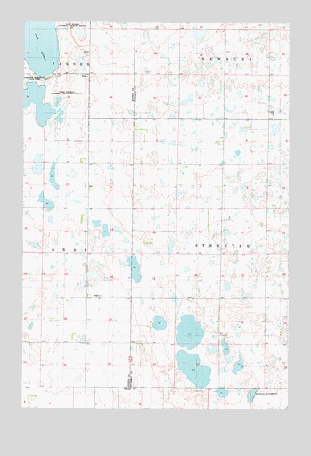 Streeter NW, ND USGS Topographic Map