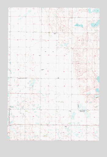 Streeter SW, ND USGS Topographic Map