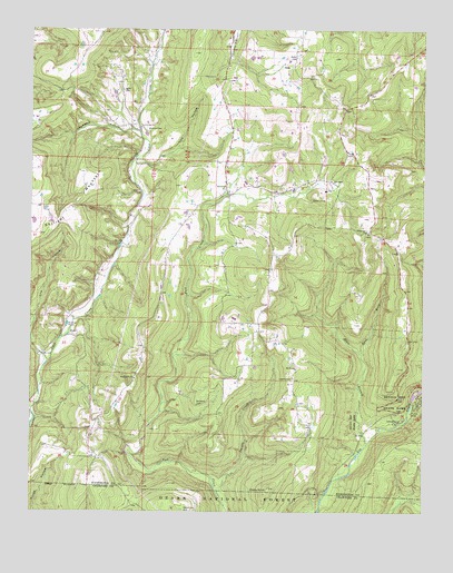 Strickler, AR USGS Topographic Map