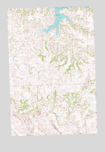 String Buttes, ND USGS Topographic Map