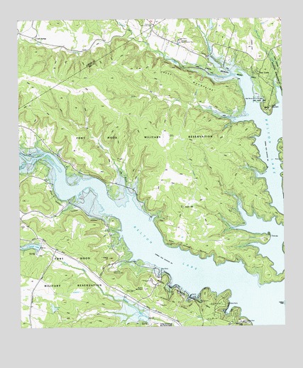 Bland, TX USGS Topographic Map