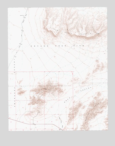 Striped Hills, NV USGS Topographic Map