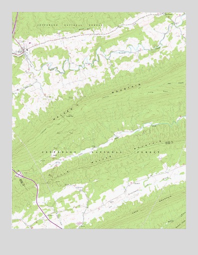 Bland, VA USGS Topographic Map