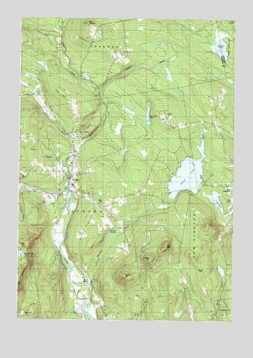 Strong, ME USGS Topographic Map