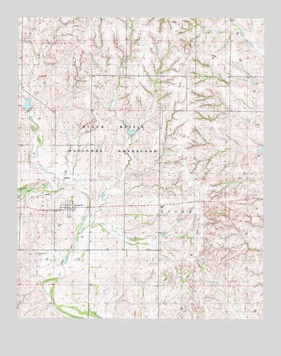 Strong City, OK USGS Topographic Map