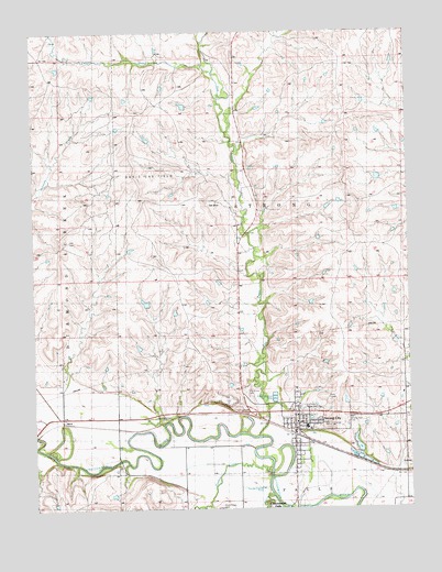 Strong City, KS USGS Topographic Map