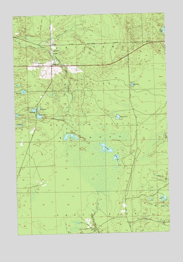 Strongs, MI USGS Topographic Map