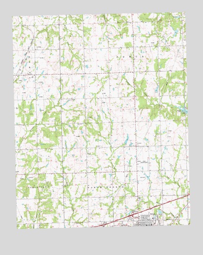 Stroud North, OK USGS Topographic Map