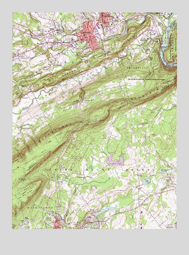 Stroudsburg, PA USGS Topographic Map